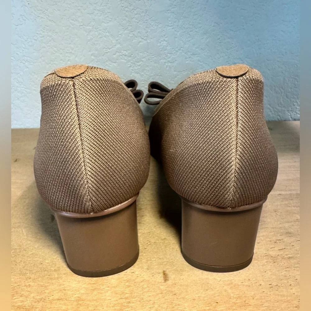 Vivaia NEW Titli Pro Square Point Toe Chunky Block Heels In Espresso Women’s 9.5